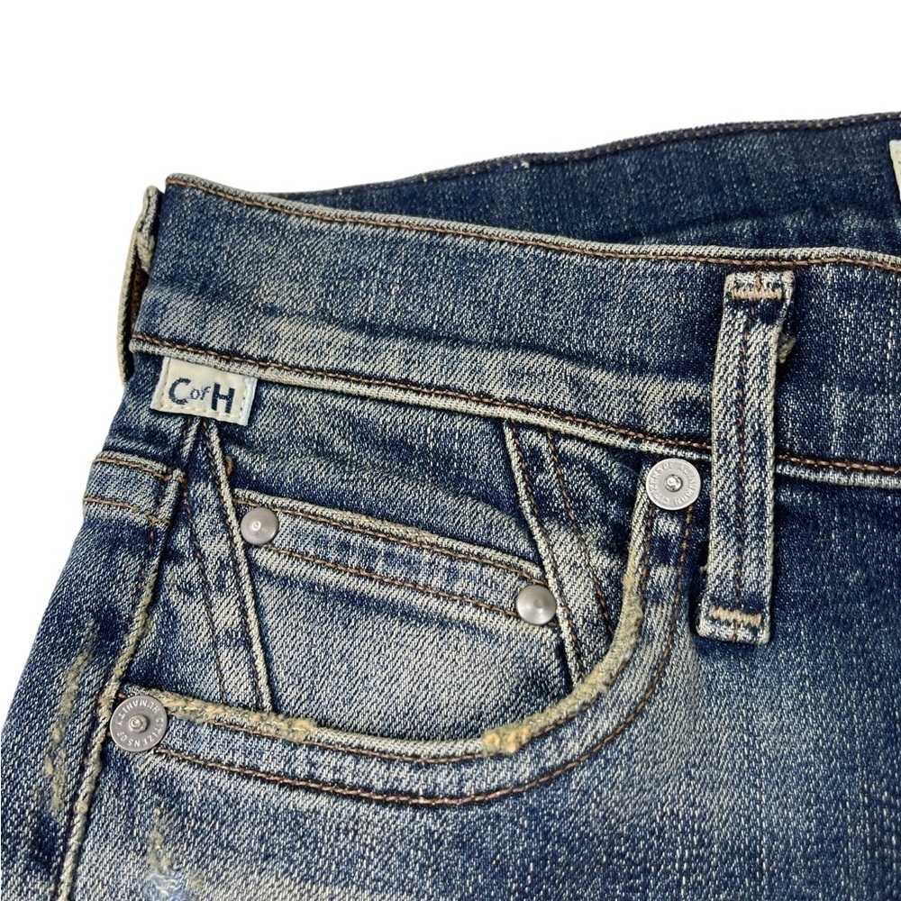 Citizens of Humanity rocket crop high rise skinny jeans distressed size 25 - Picture 9 of 12